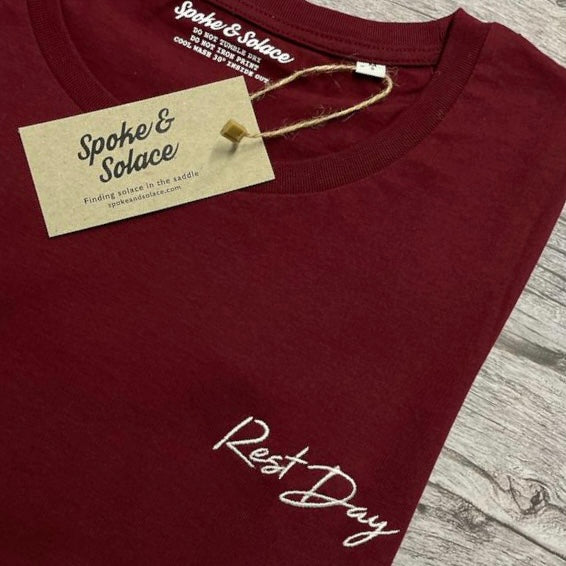 Rest Day T-Shirt - Embroidered left chest - Spoke & Solace
