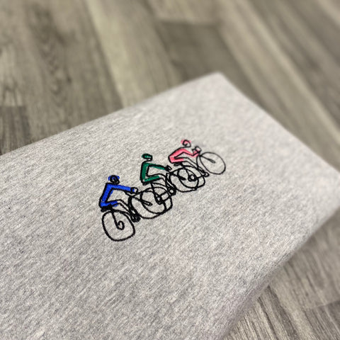 Bike Tour Embroidered Hoodie - Spoke & Solace