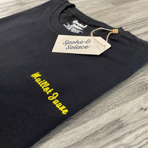 Maillot Jaune Embroidered T-Shirt - Spoke & Solace