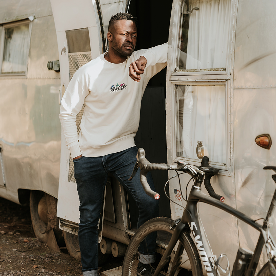 Bike Tour Embroidered Sweatshirt - Spoke & Solace