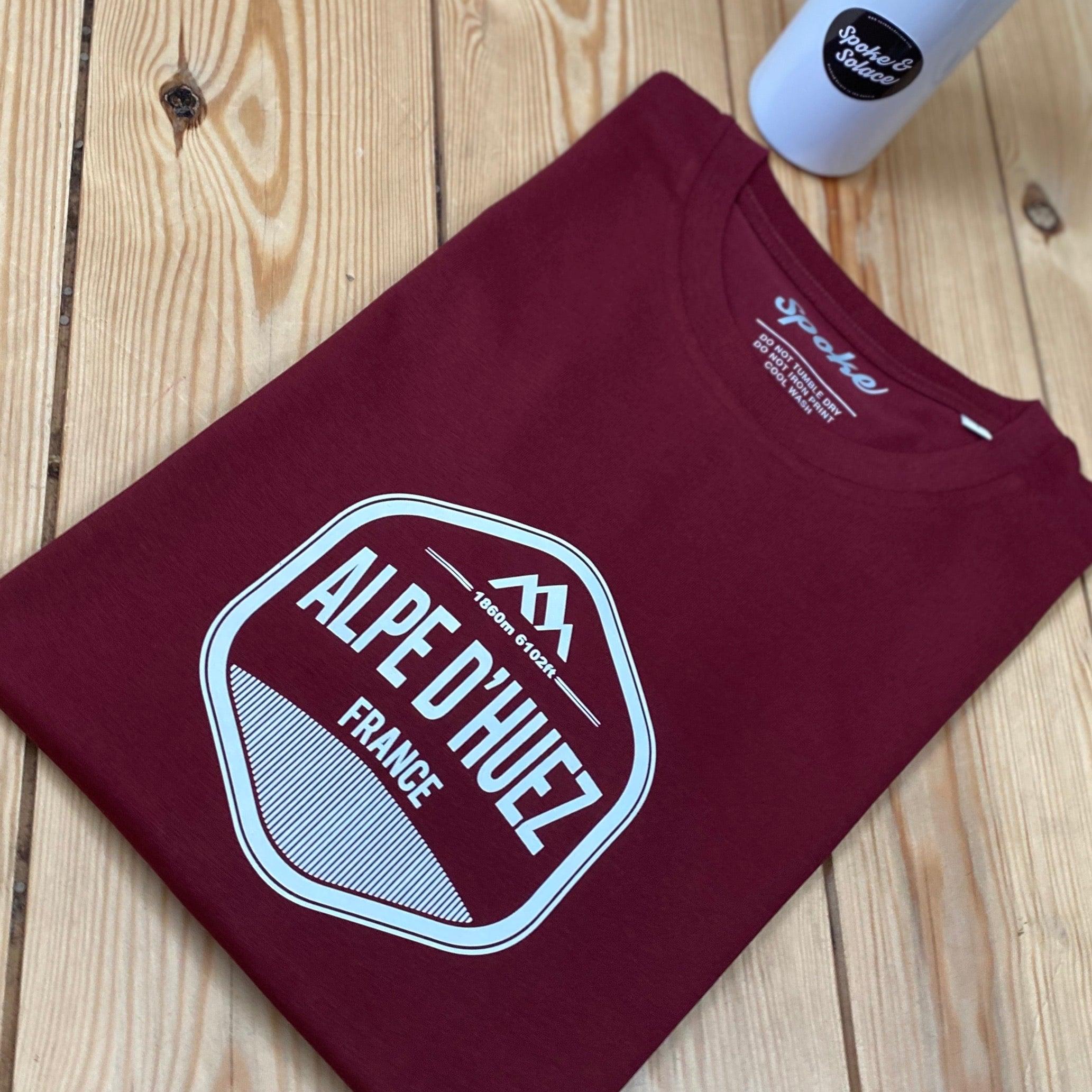 Women's Alpe D' Huez Shield T-Shirt - Spoke & Solace